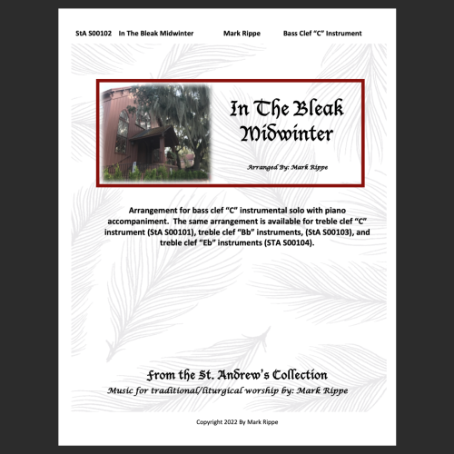 In The Bleak Midwinter (Bass Clef "C" Instrument) StA S00102